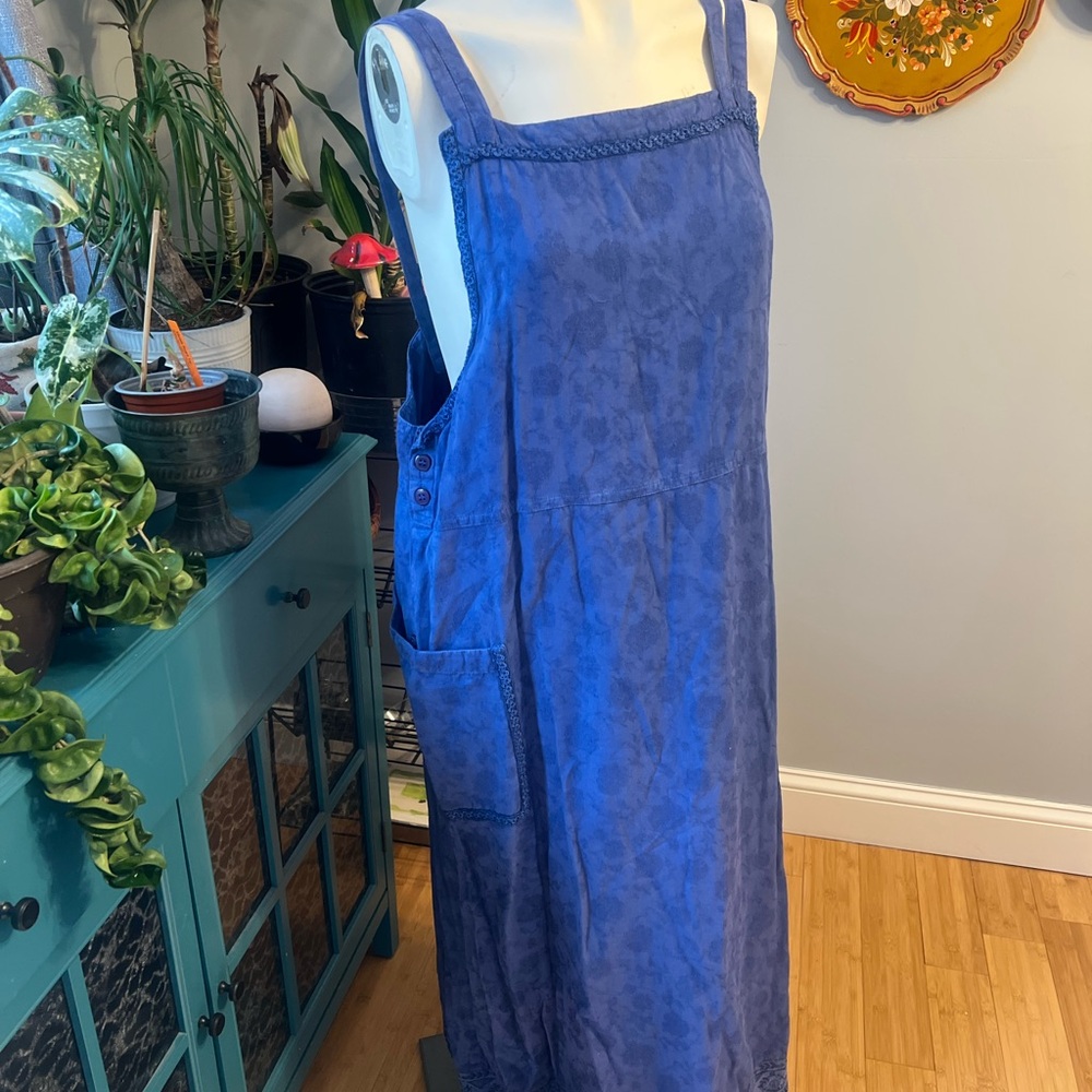 Blue vintage Overall Dress
